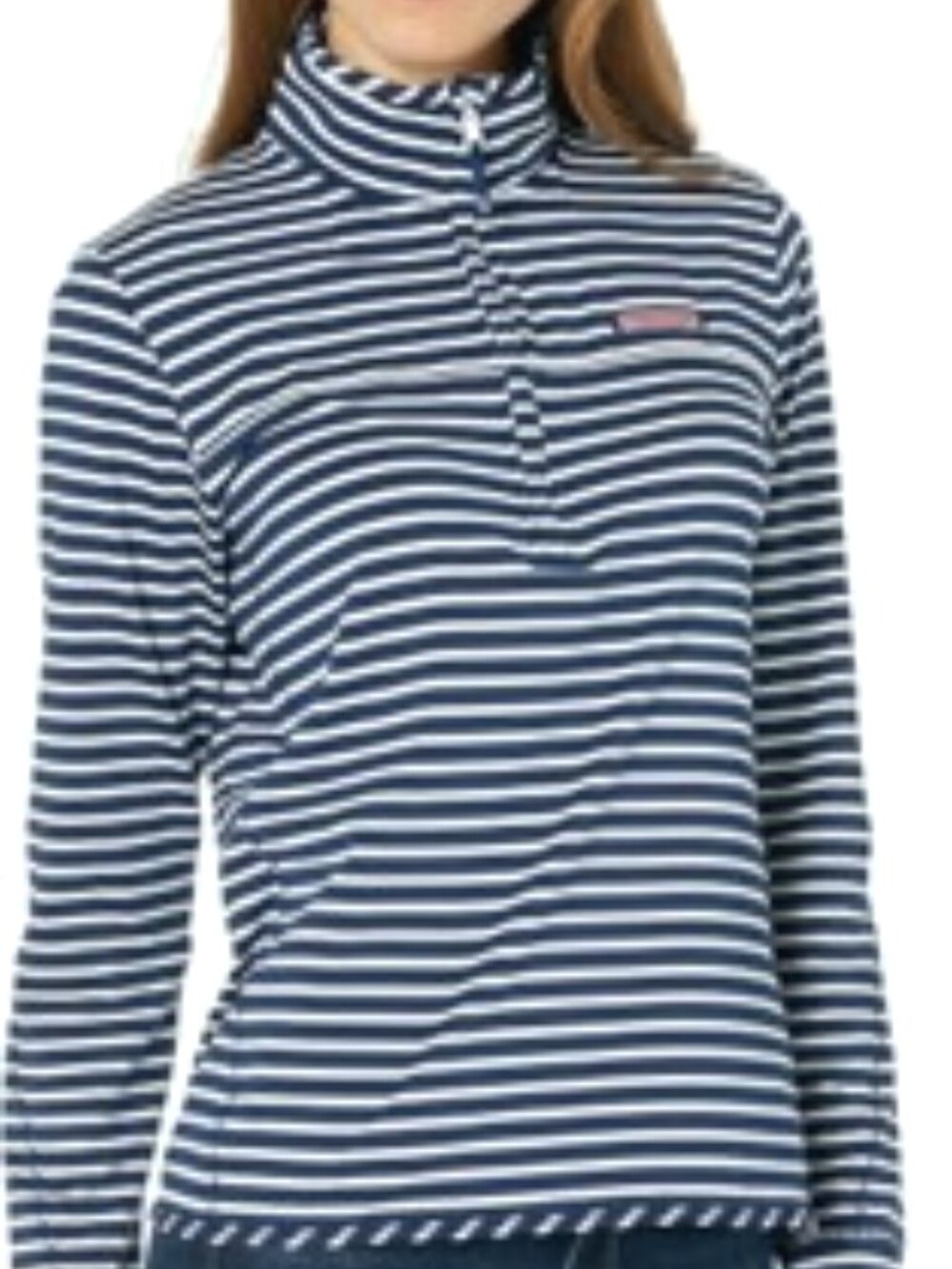 Vineyard Vines Women's Performance Sankaty Shep Shirt-Faded Indigo-SMALL-NWT